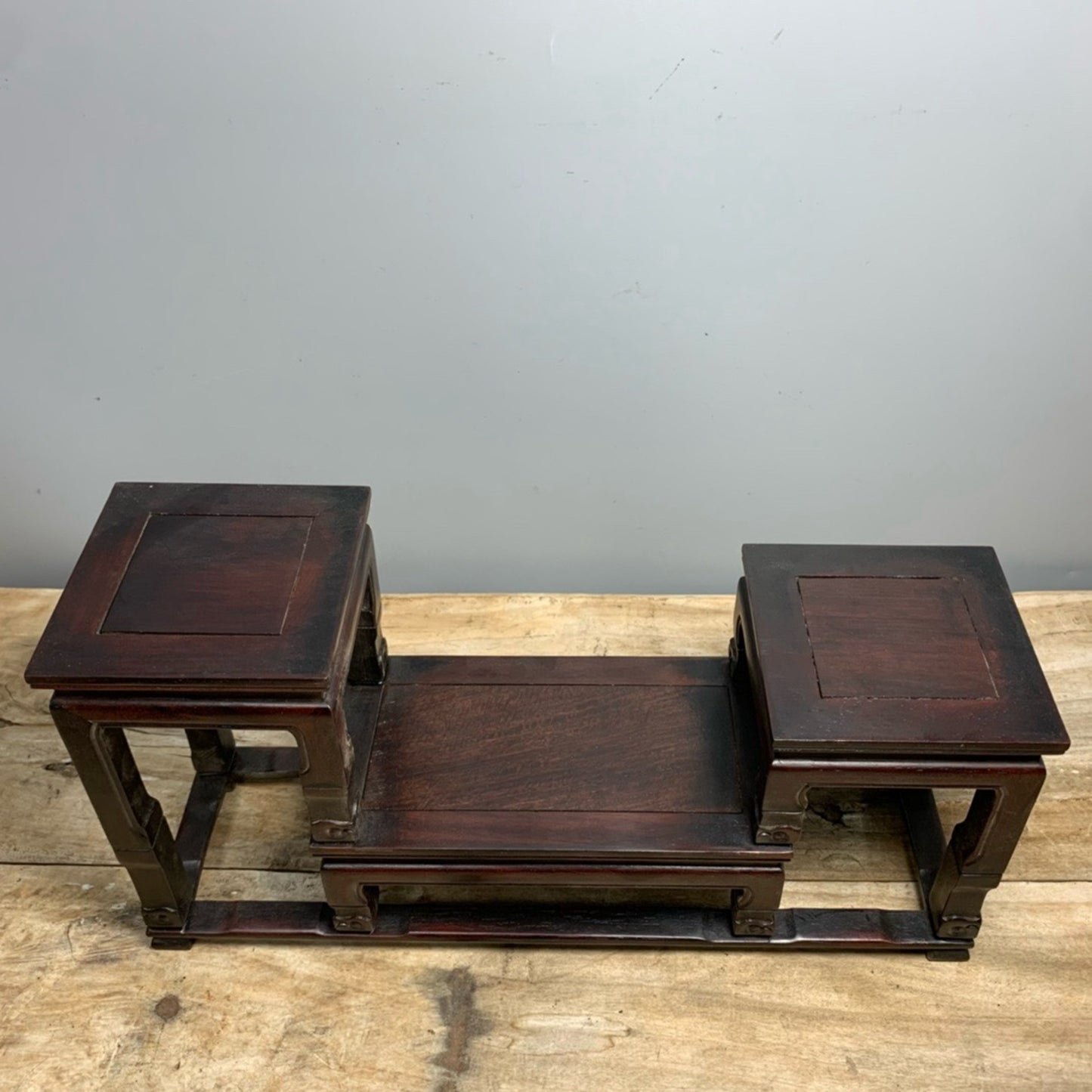 Chinese Antique Sandalwood Museum Frame