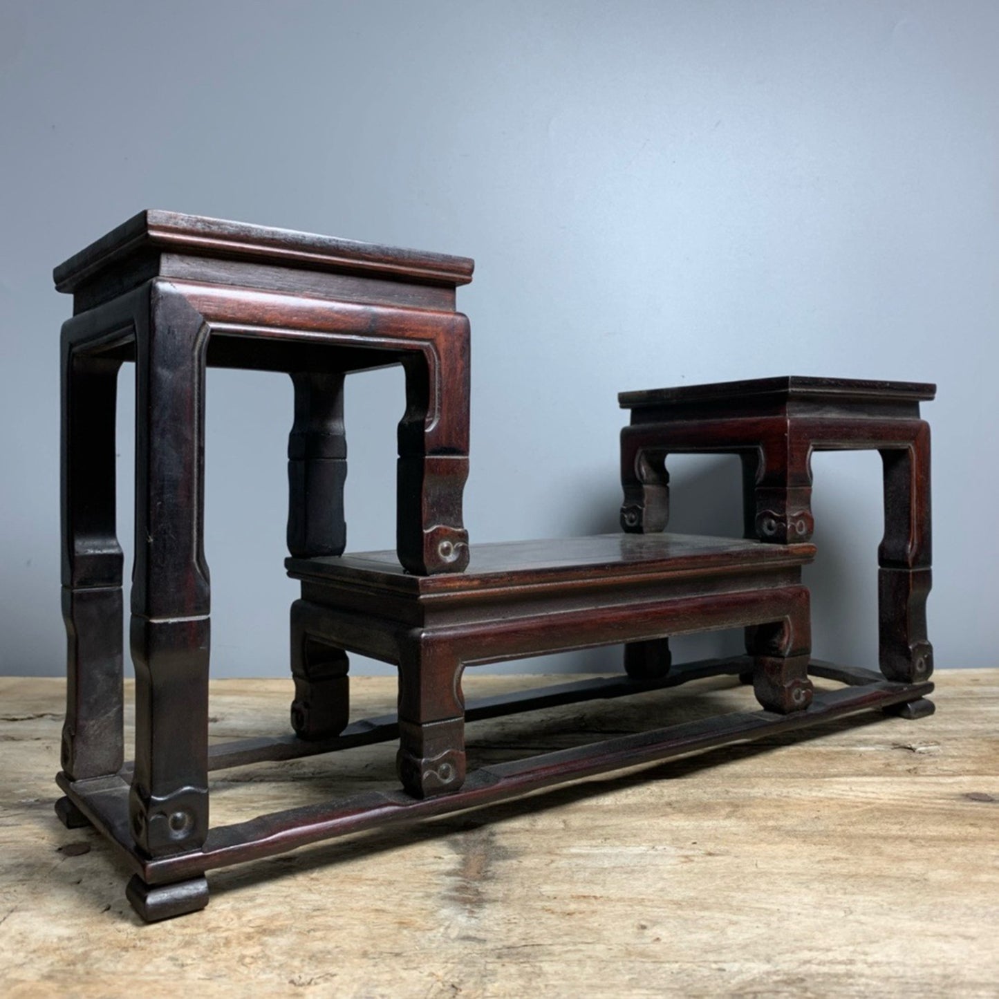 Chinese Antique Sandalwood Museum Frame