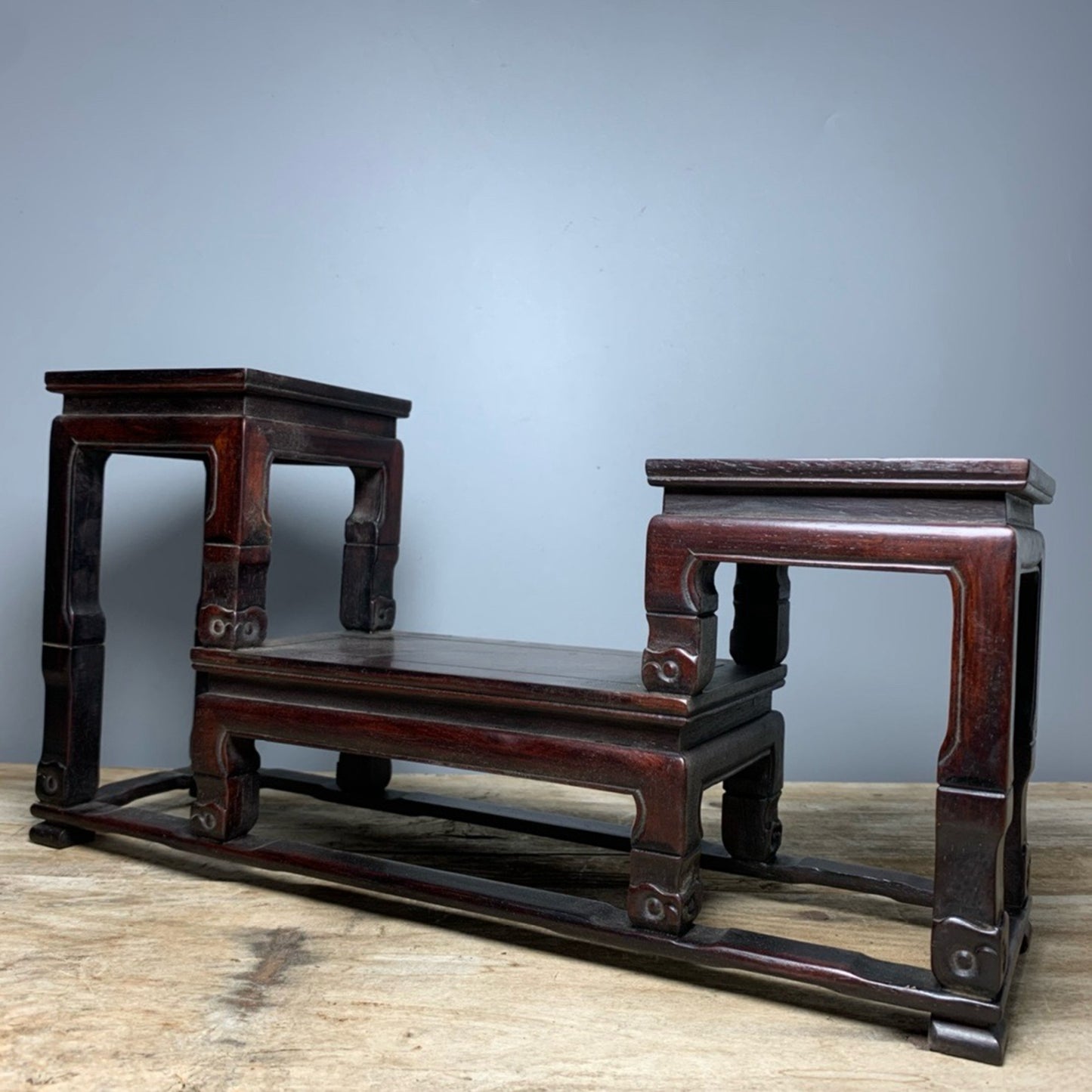 Chinese Antique Sandalwood Museum Frame
