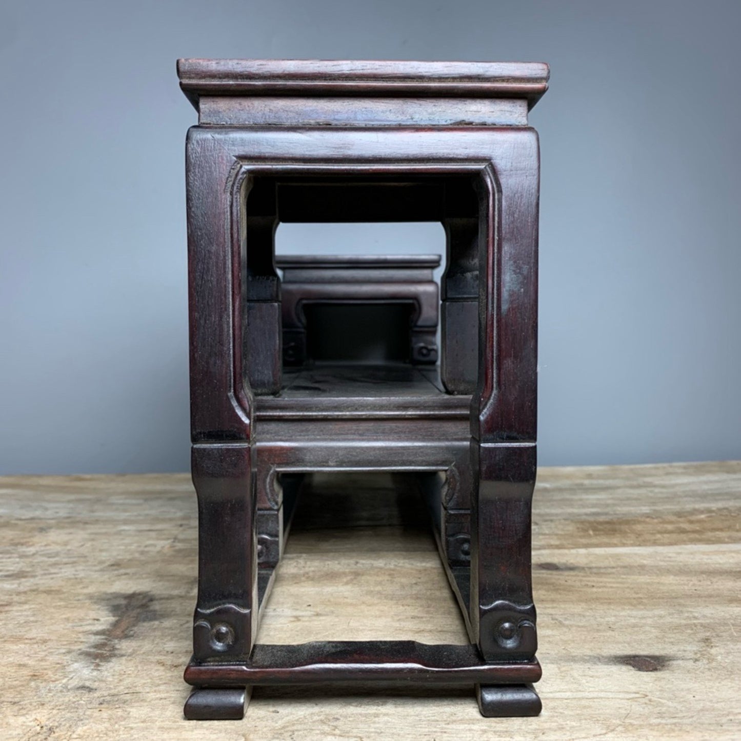 Chinese Antique Sandalwood Museum Frame