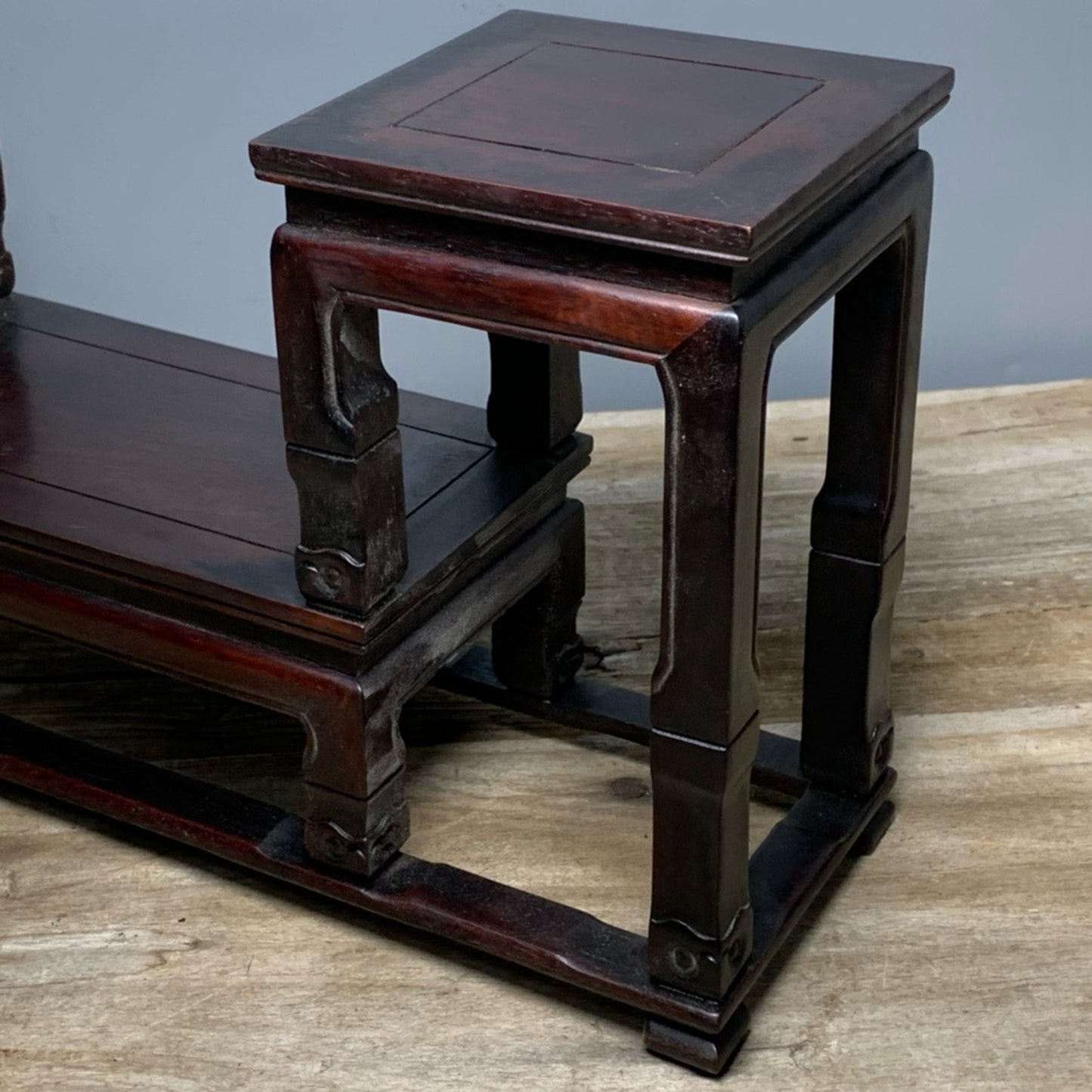 Chinese Antique Sandalwood Museum Frame