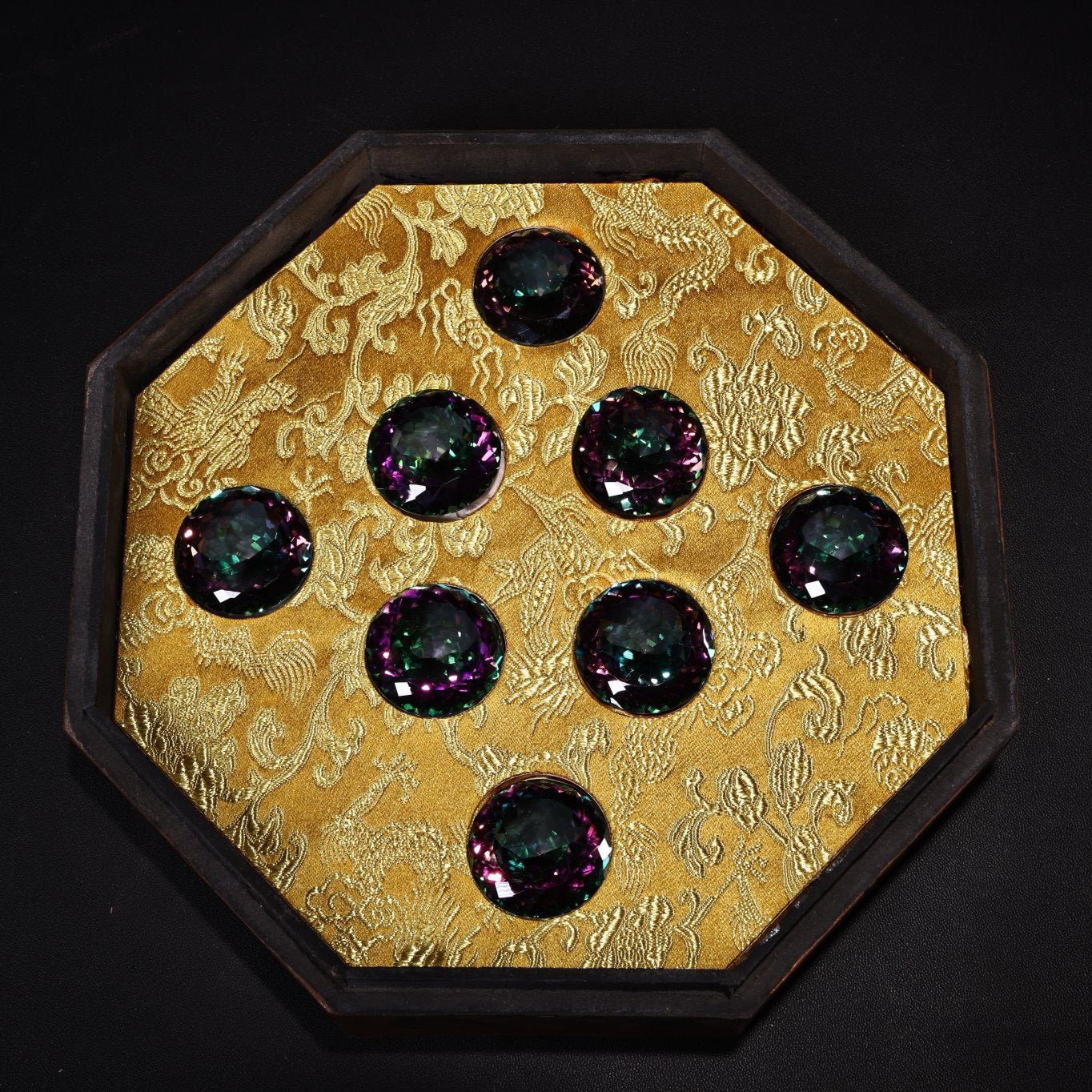 A box of Chinese antique gemstones