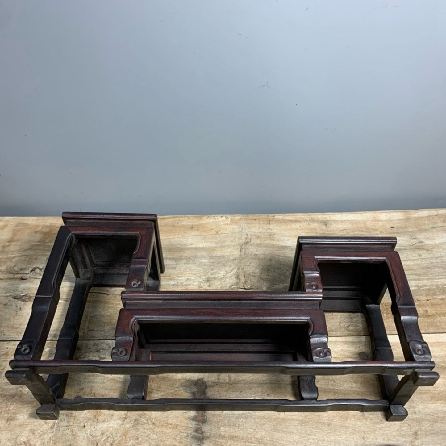 Chinese Antique Sandalwood Museum Frame