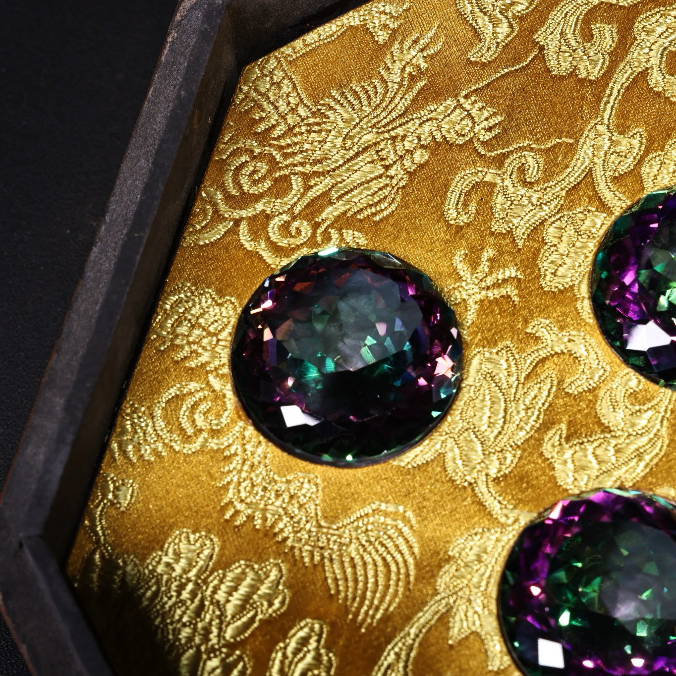 A box of Chinese antique gemstones