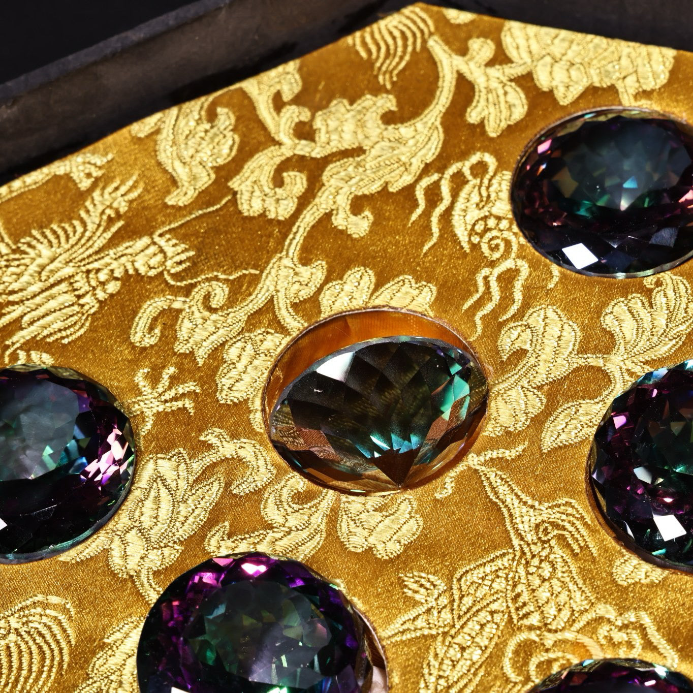 A box of Chinese antique gemstones