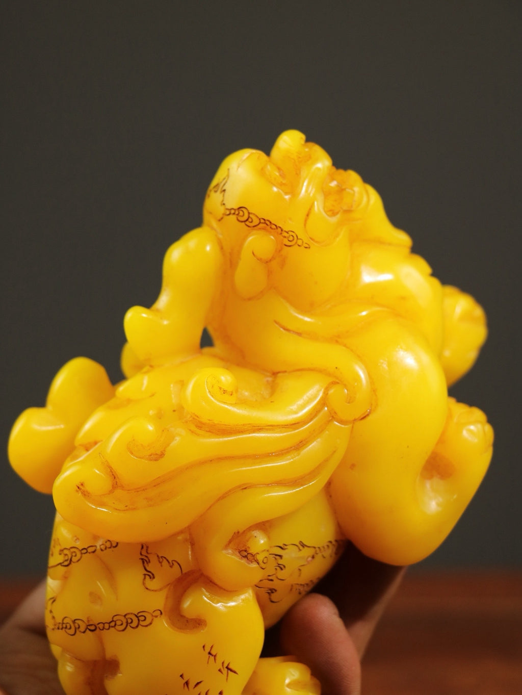 Tianhuangshi Divine Beast Pixiu Hand Handle