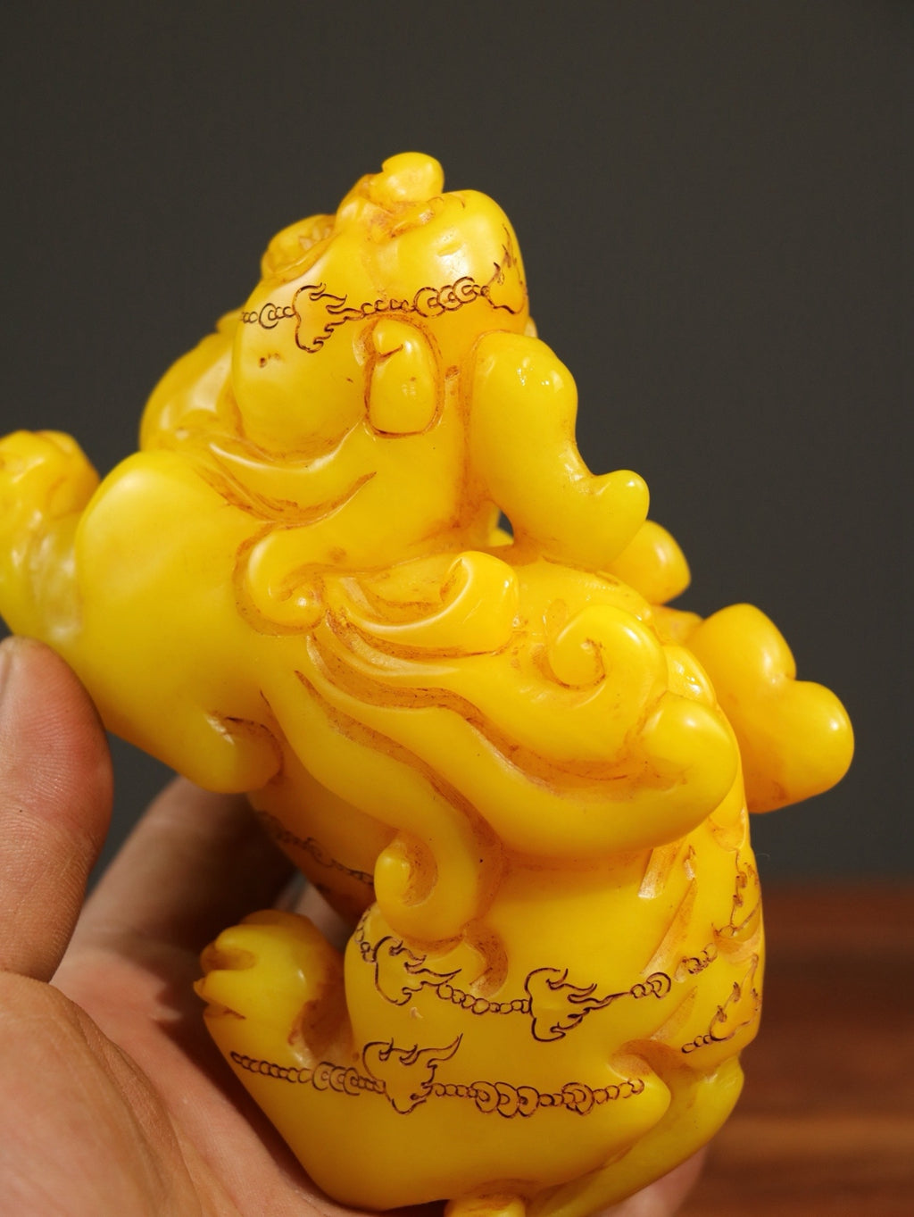 Tianhuangshi Divine Beast Pixiu Hand Handle