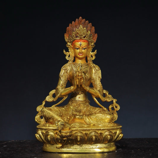 Chinese antique pure copper Buddha statue