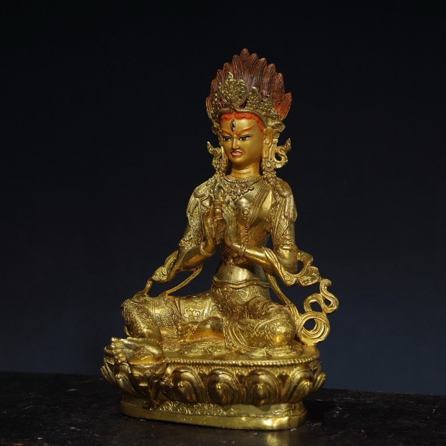 Chinese antique pure copper Buddha statue