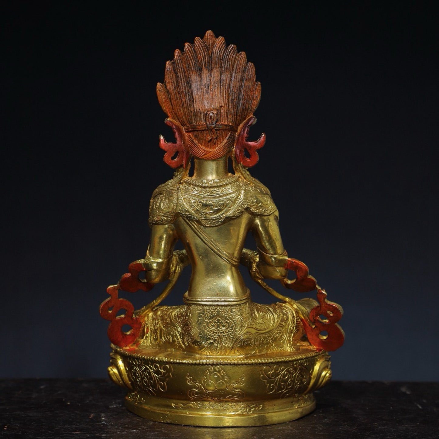 Chinese antique pure copper Buddha statue