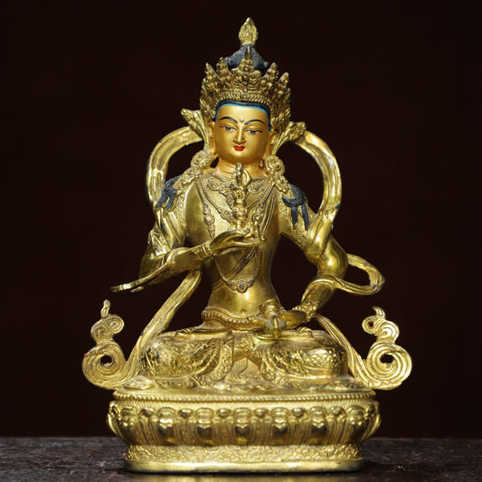 Chinese antique pure copper [Satya Vajra] Buddha statue
