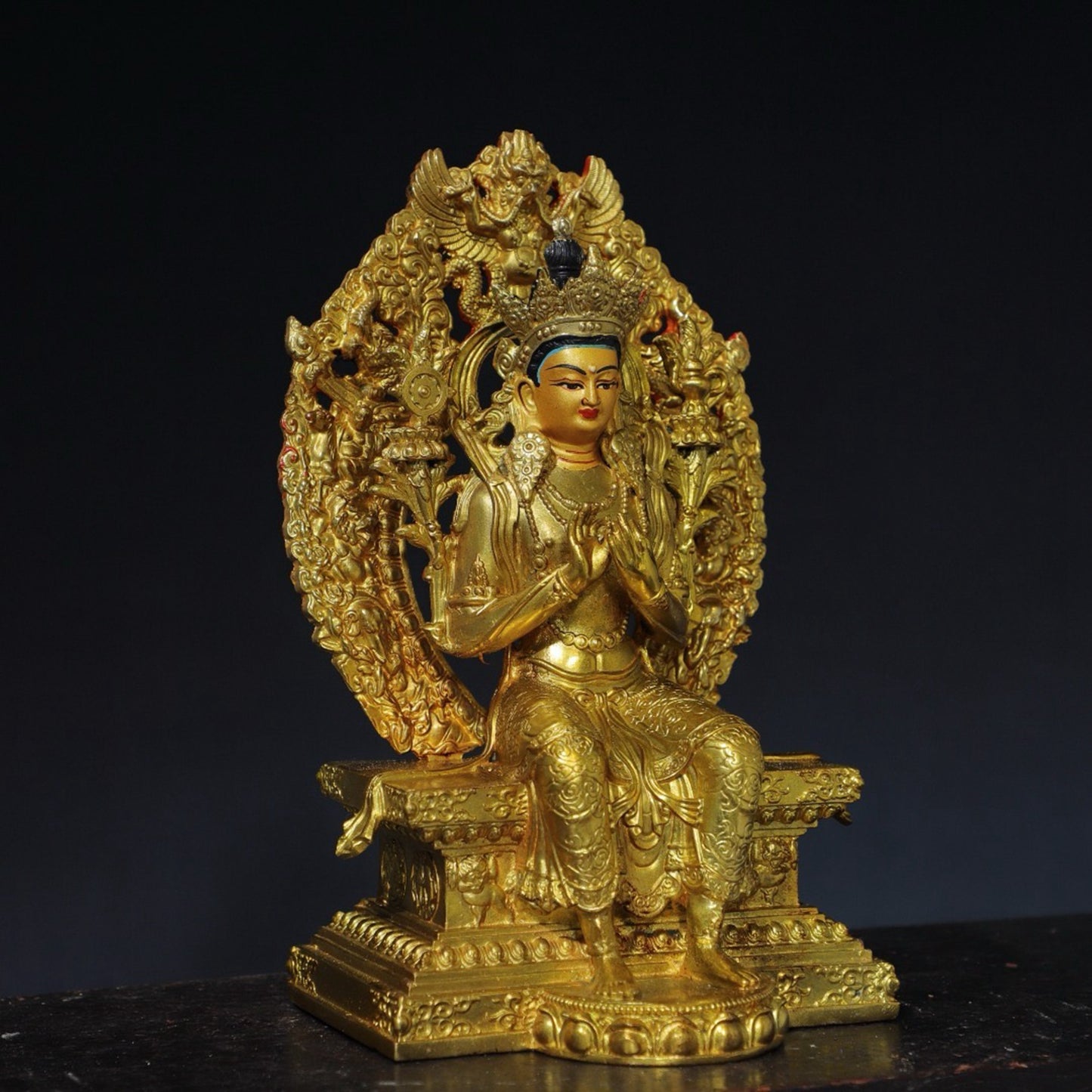 Chinese antique pure copper Buddha statue
