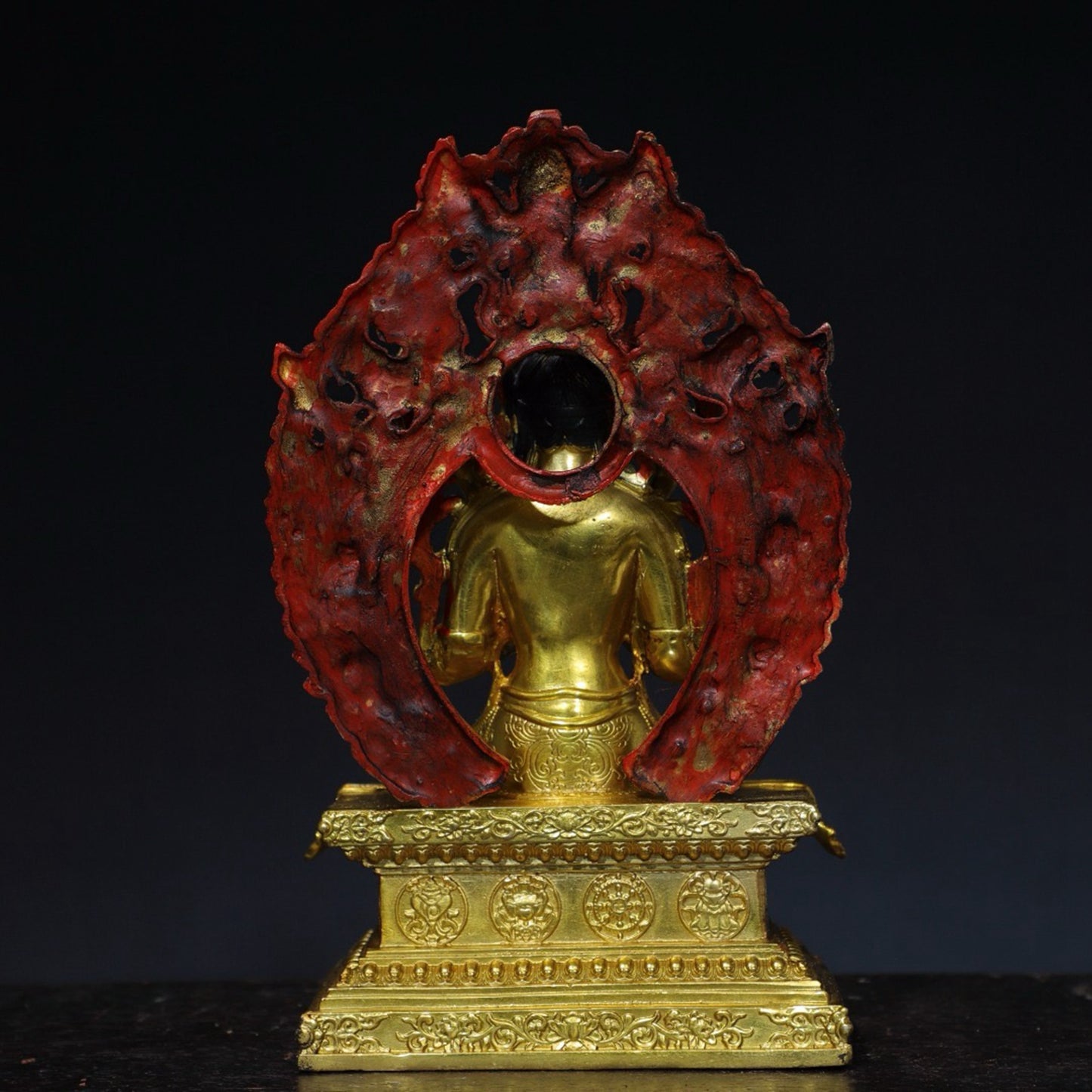 Chinese antique pure copper Buddha statue