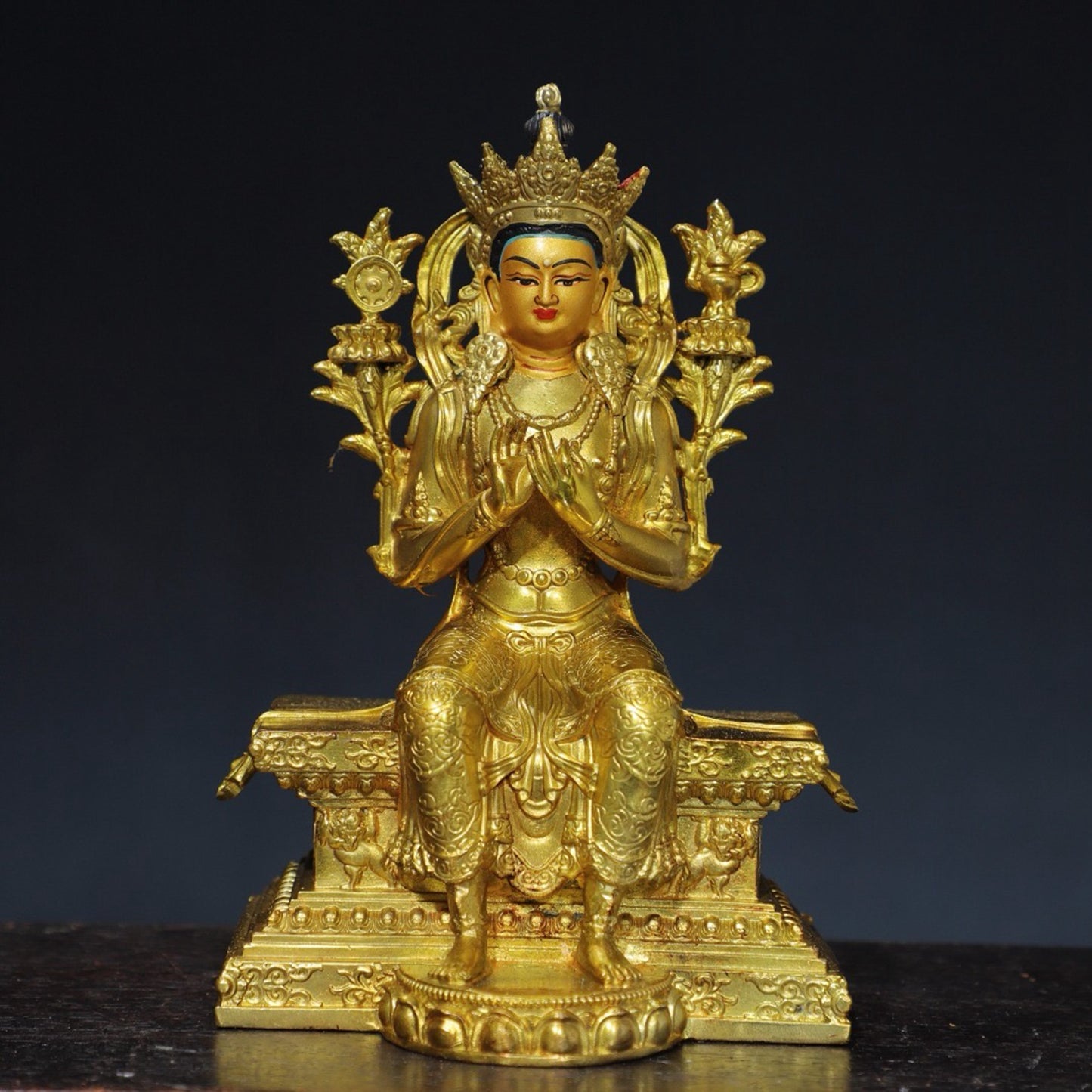 Chinese antique pure copper Buddha statue