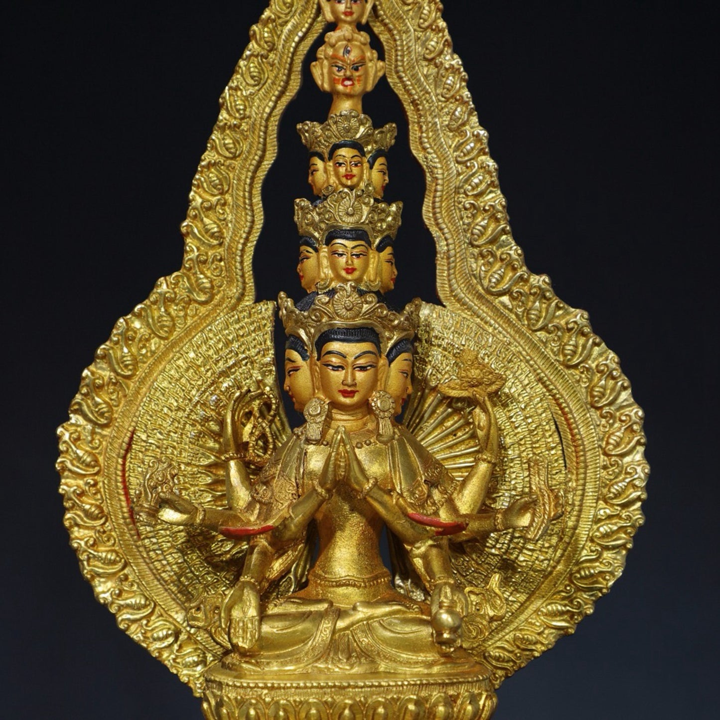 Chinese antique pure copper Buddha statue