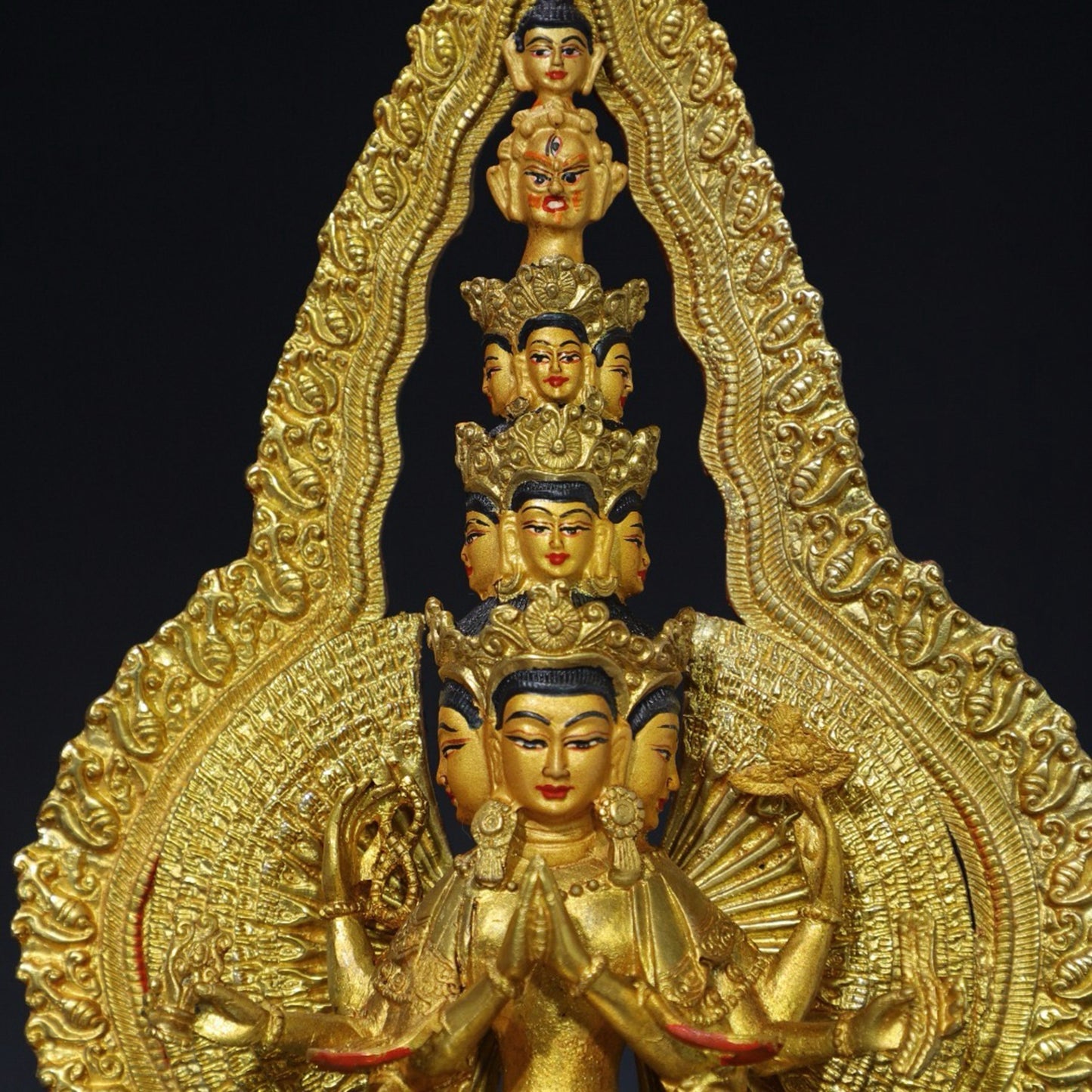 Chinese antique pure copper Buddha statue