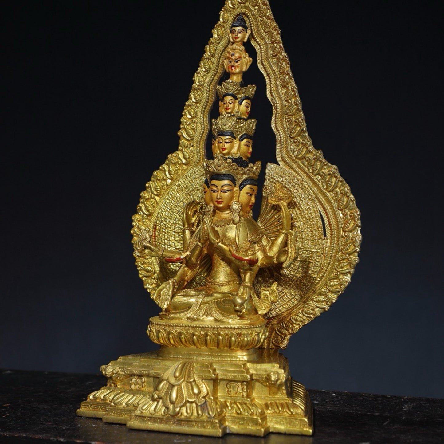 Chinese antique pure copper Buddha statue