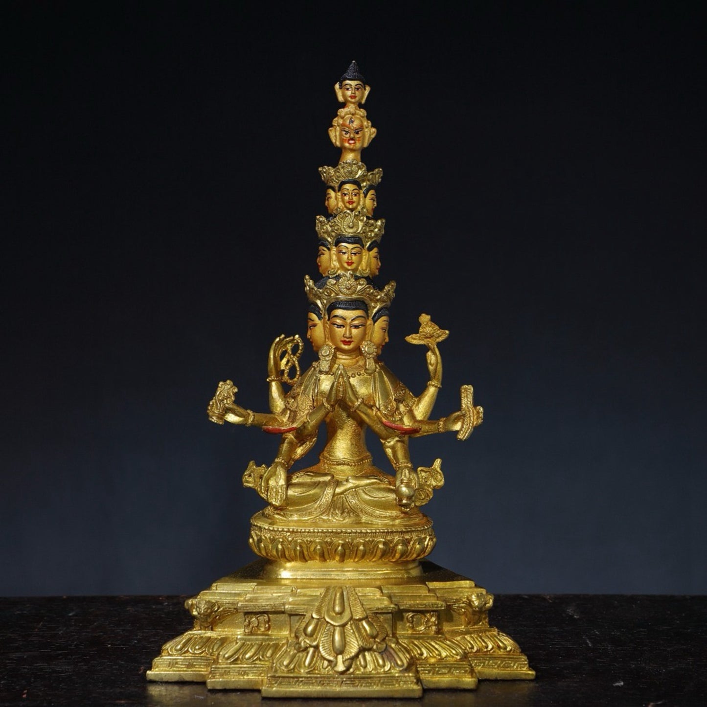 Chinese antique pure copper Buddha statue