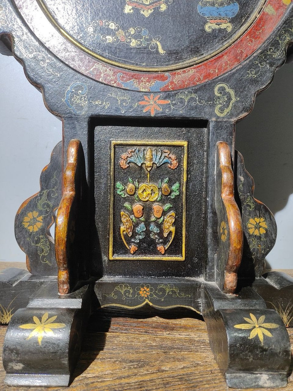 Old Nanmu Lacquerware Screen Decoration