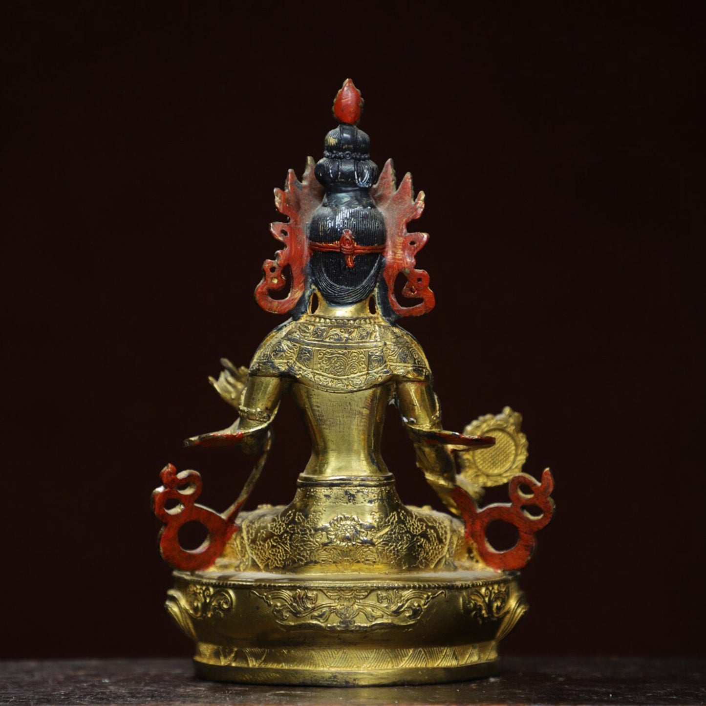 Chinese antique pure copper [Tara] Buddha statue