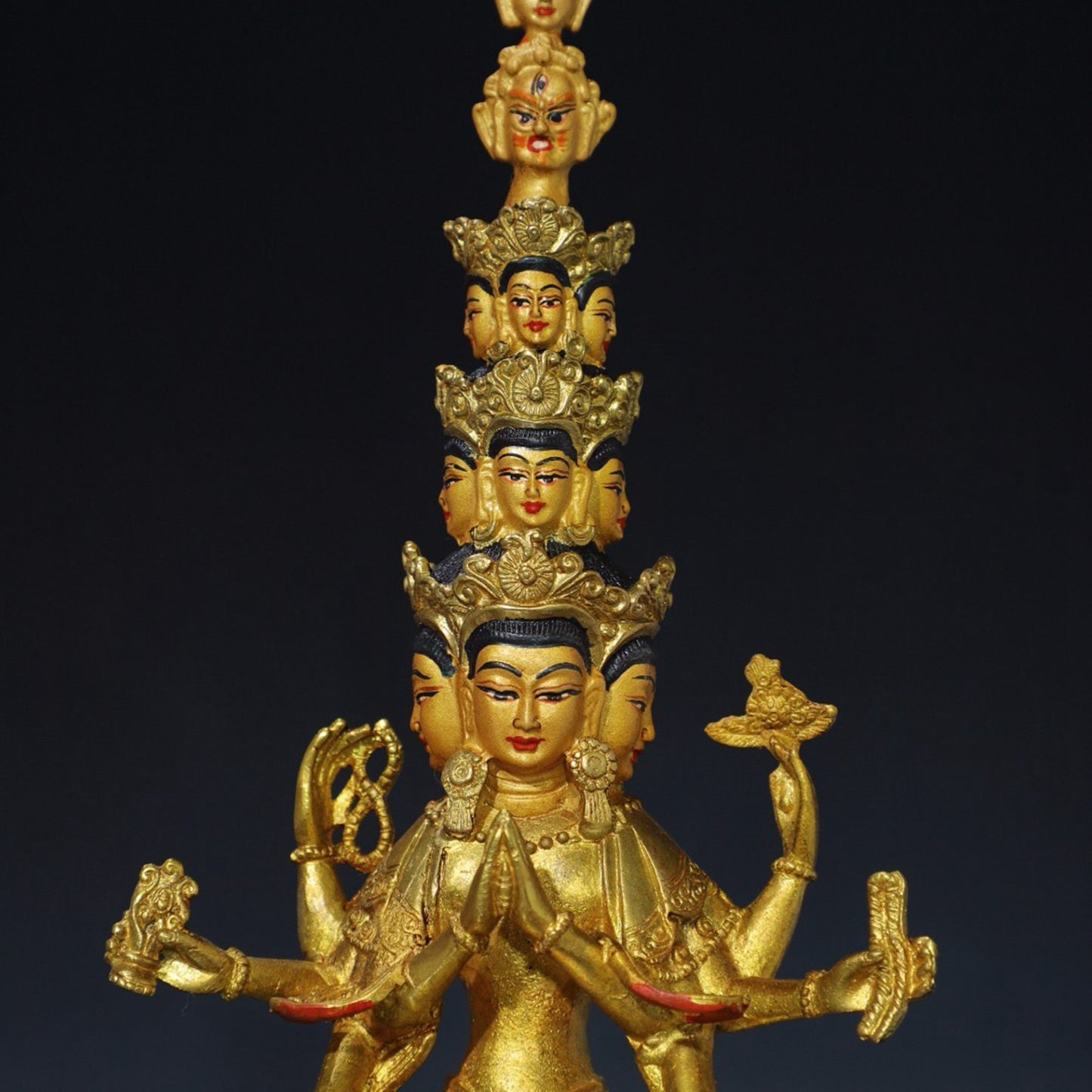Chinese antique pure copper Buddha statue