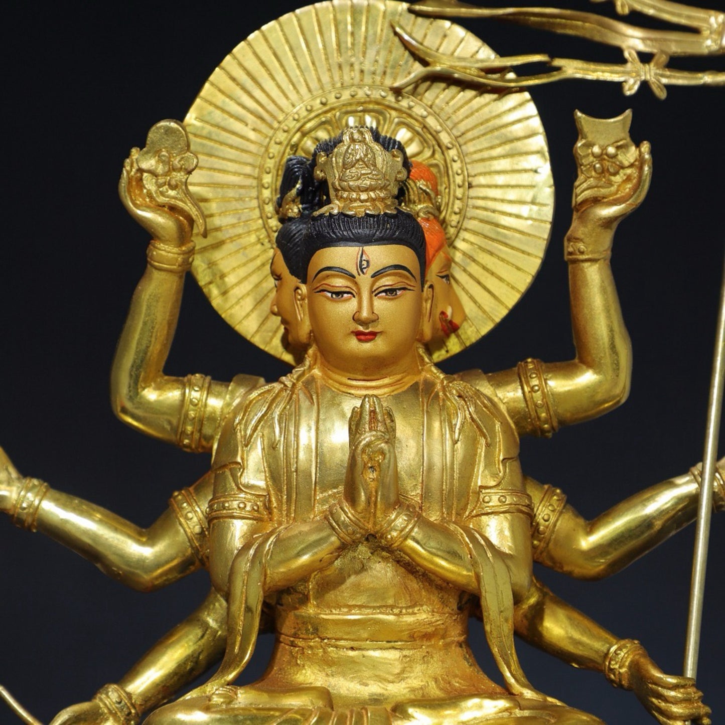 Chinese antique pure copper Buddha statue
