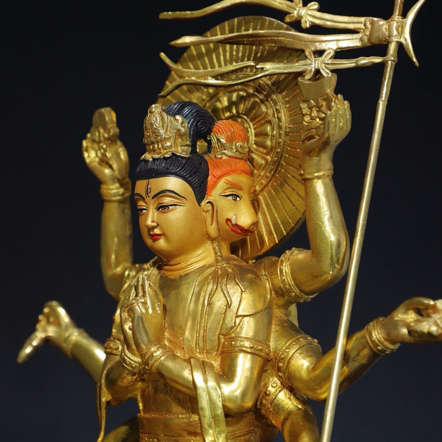 Chinese antique pure copper Buddha statue