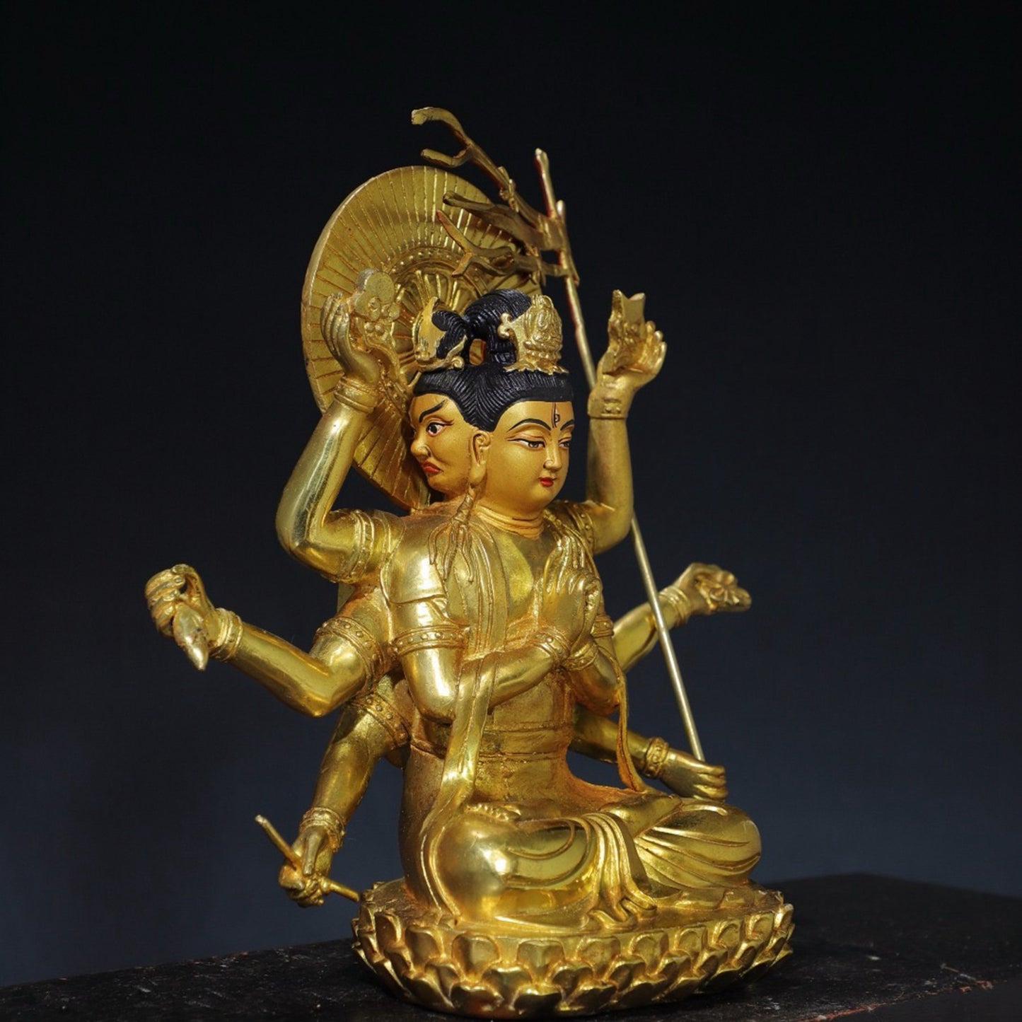 Chinese antique pure copper Buddha statue