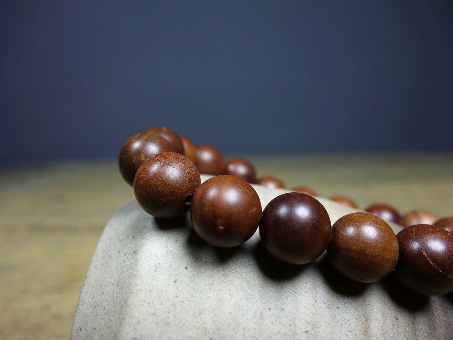Chinese Antique Thunderbolt Wooden Bracelet