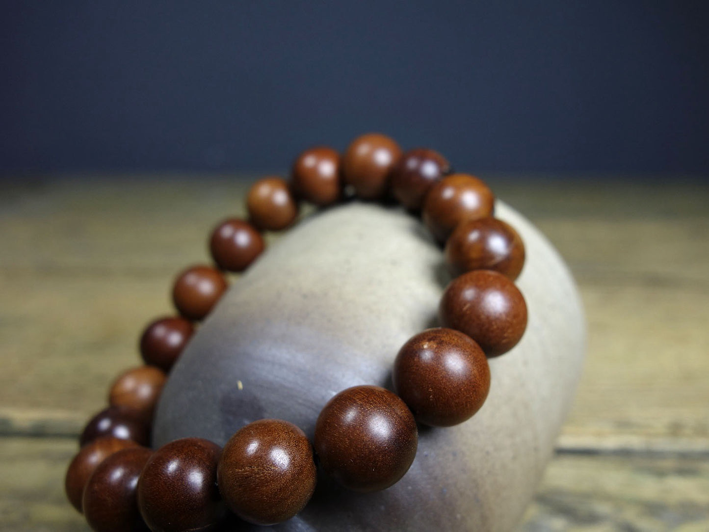 Chinese Antique Thunderbolt Wooden Bracelet
