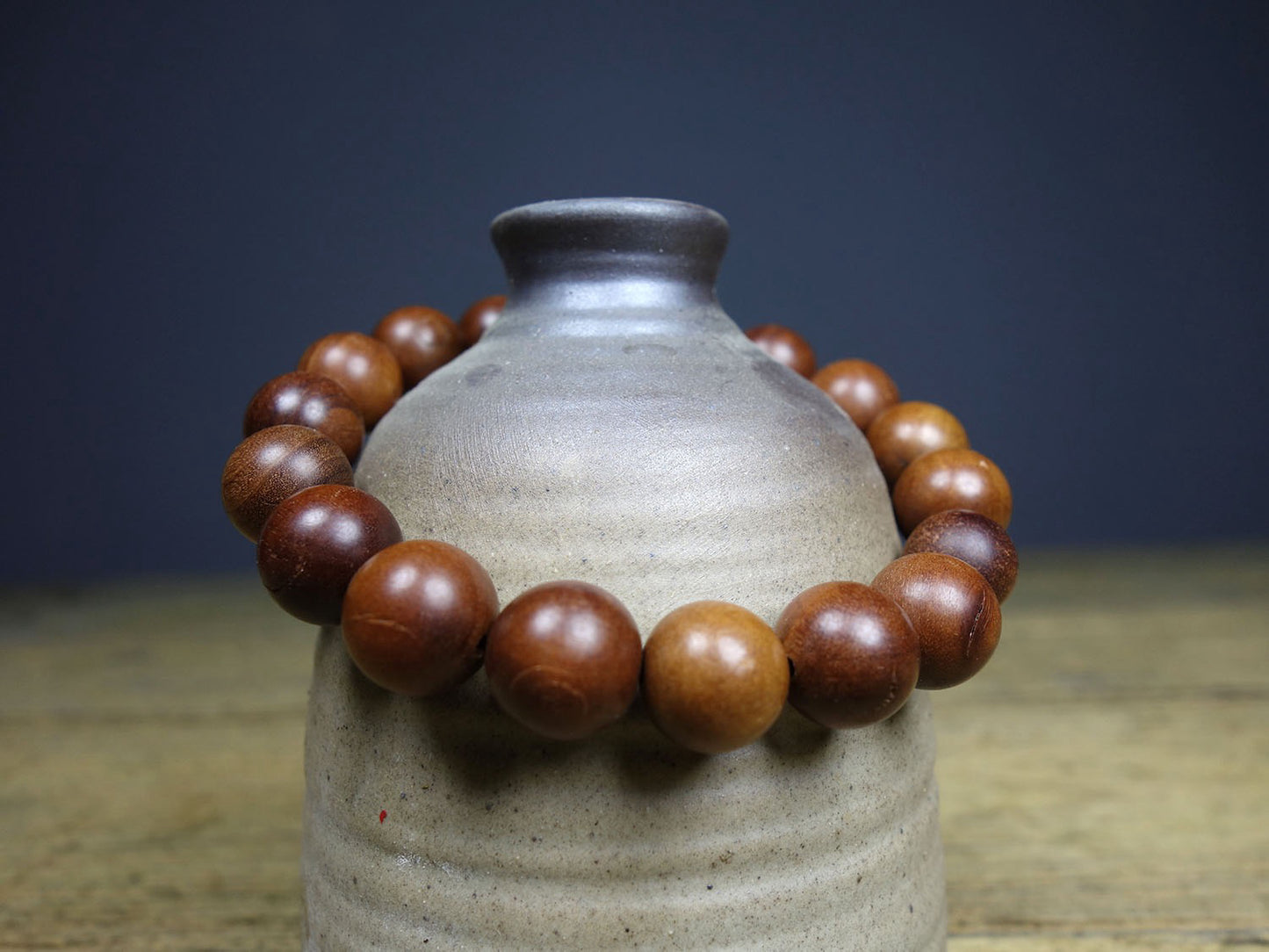 Chinese Antique Thunderbolt Wooden Bracelet