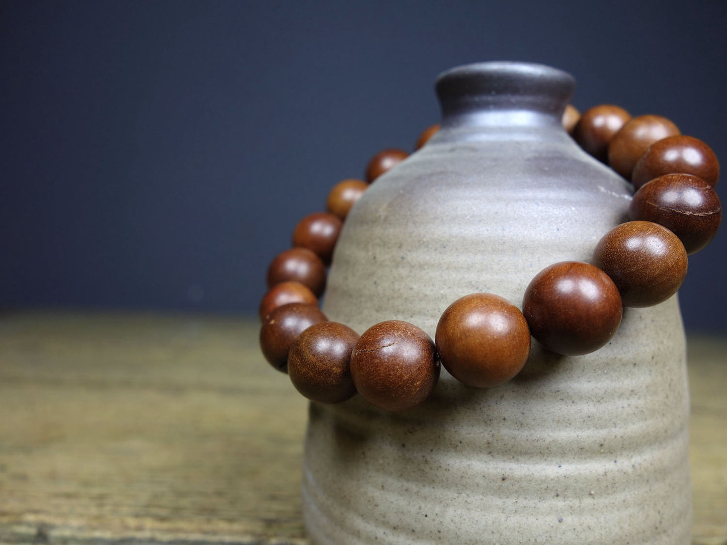 Chinese Antique Thunderbolt Wooden Bracelet