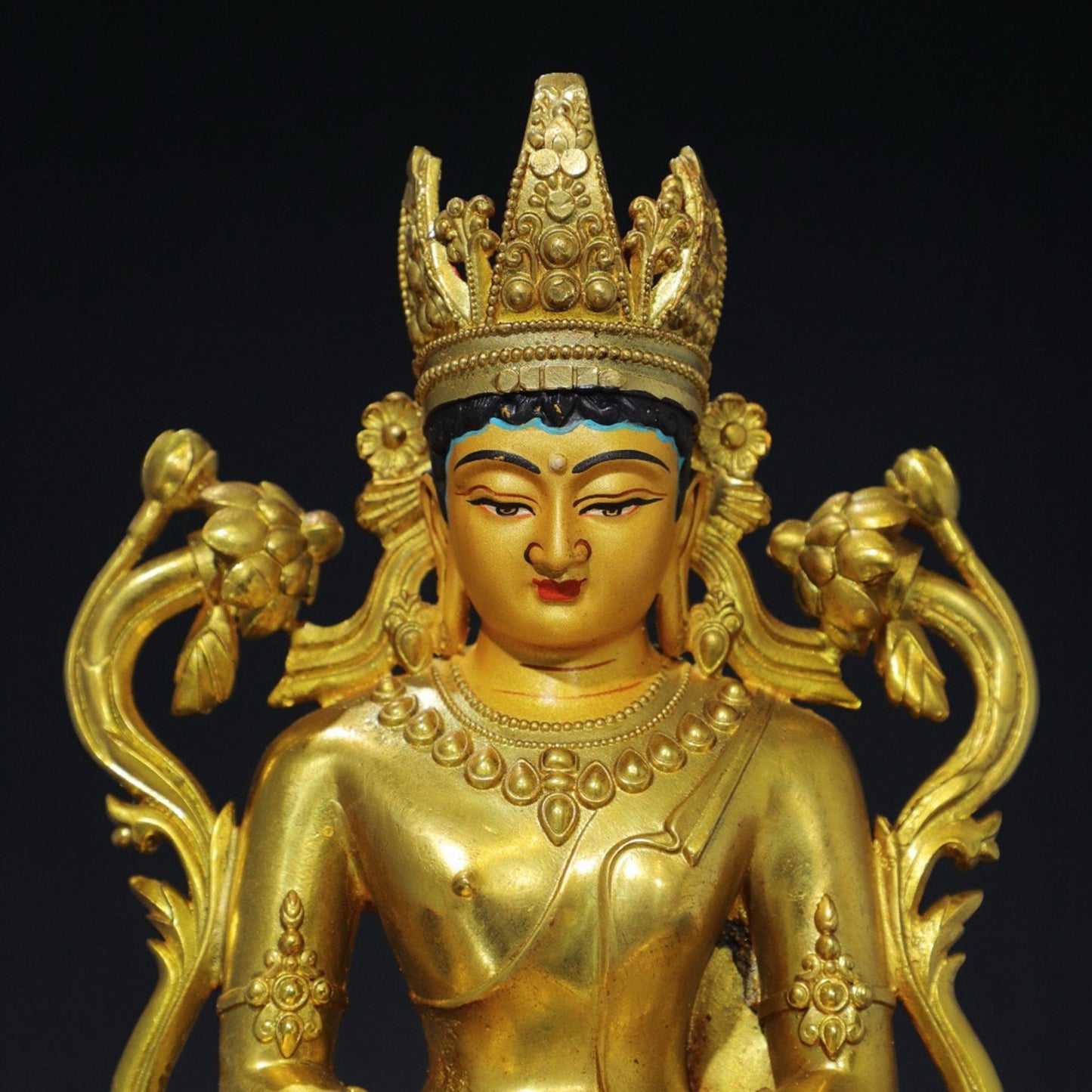 Chinese antique pure copper Buddha statue
