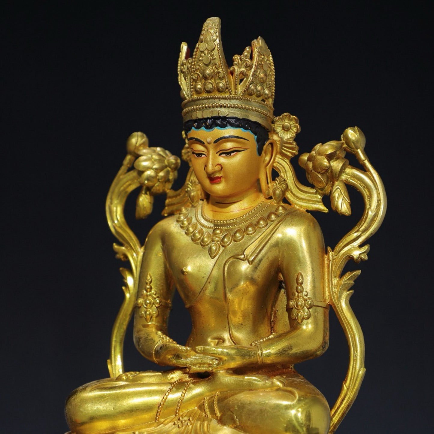 Chinese antique pure copper Buddha statue