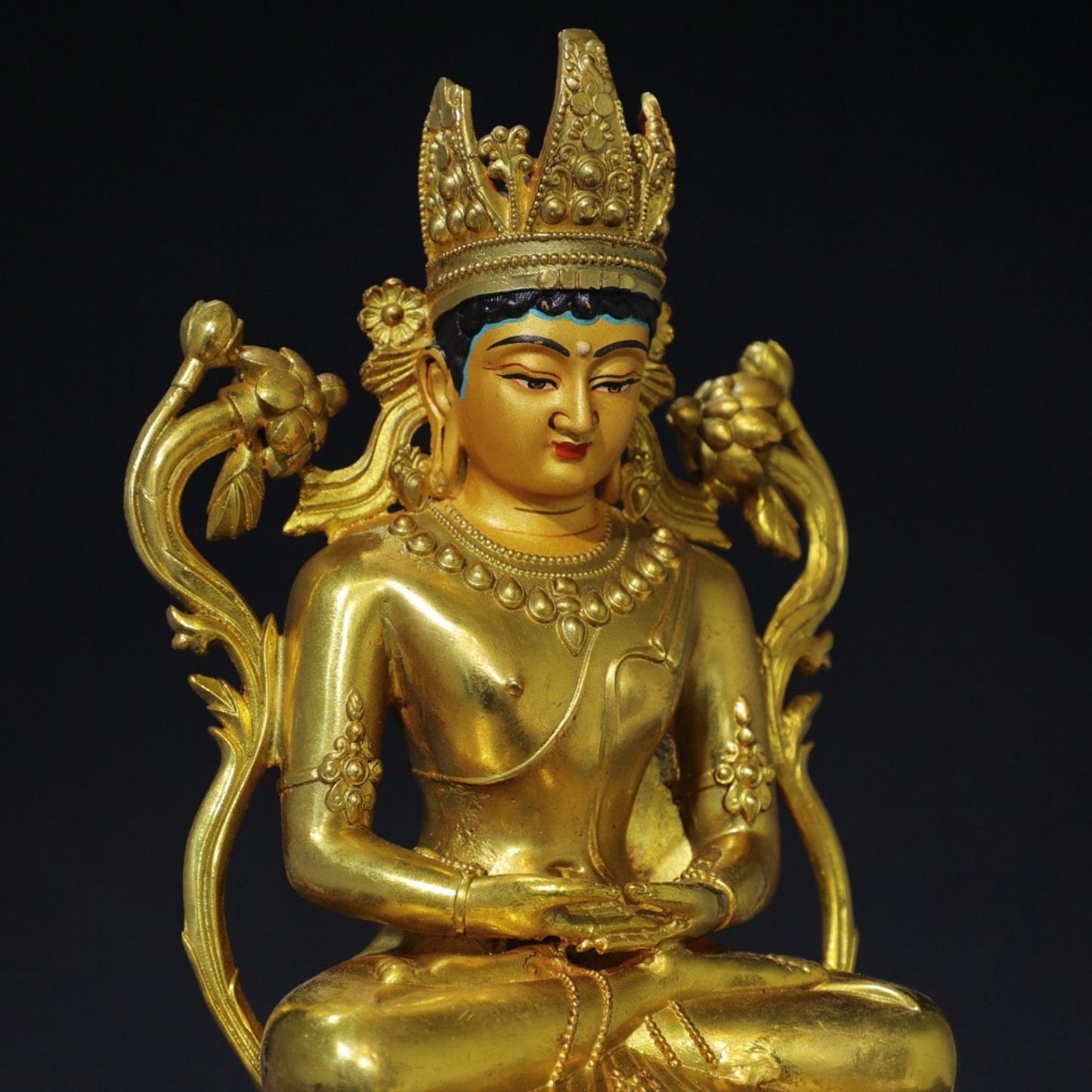 Chinese antique pure copper Buddha statue