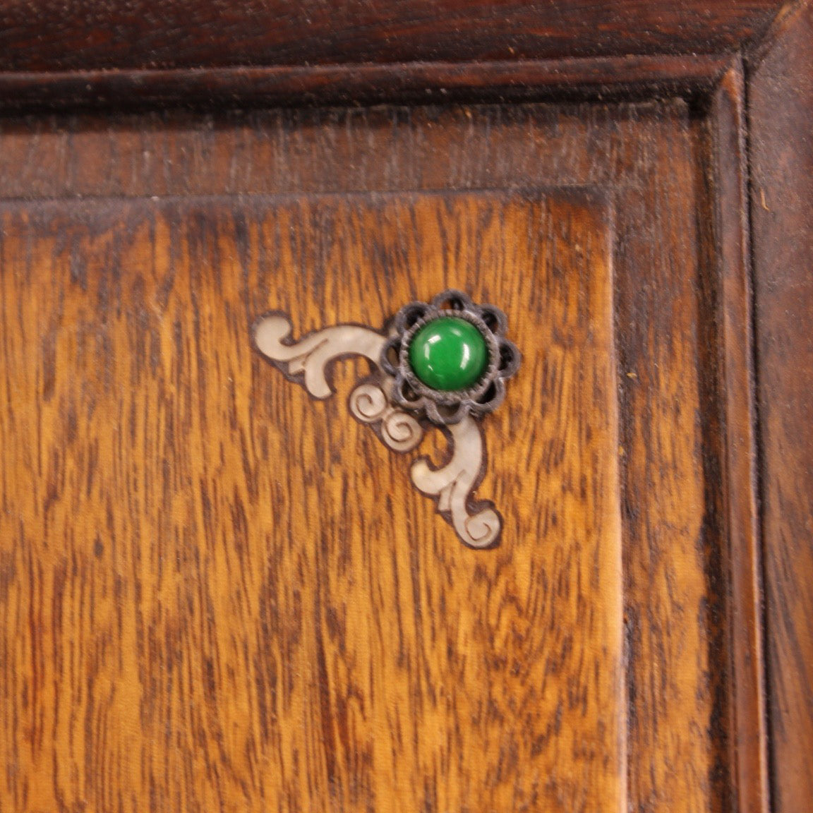 Chinese antique rosewood handmade inlaid shell hanging screen
