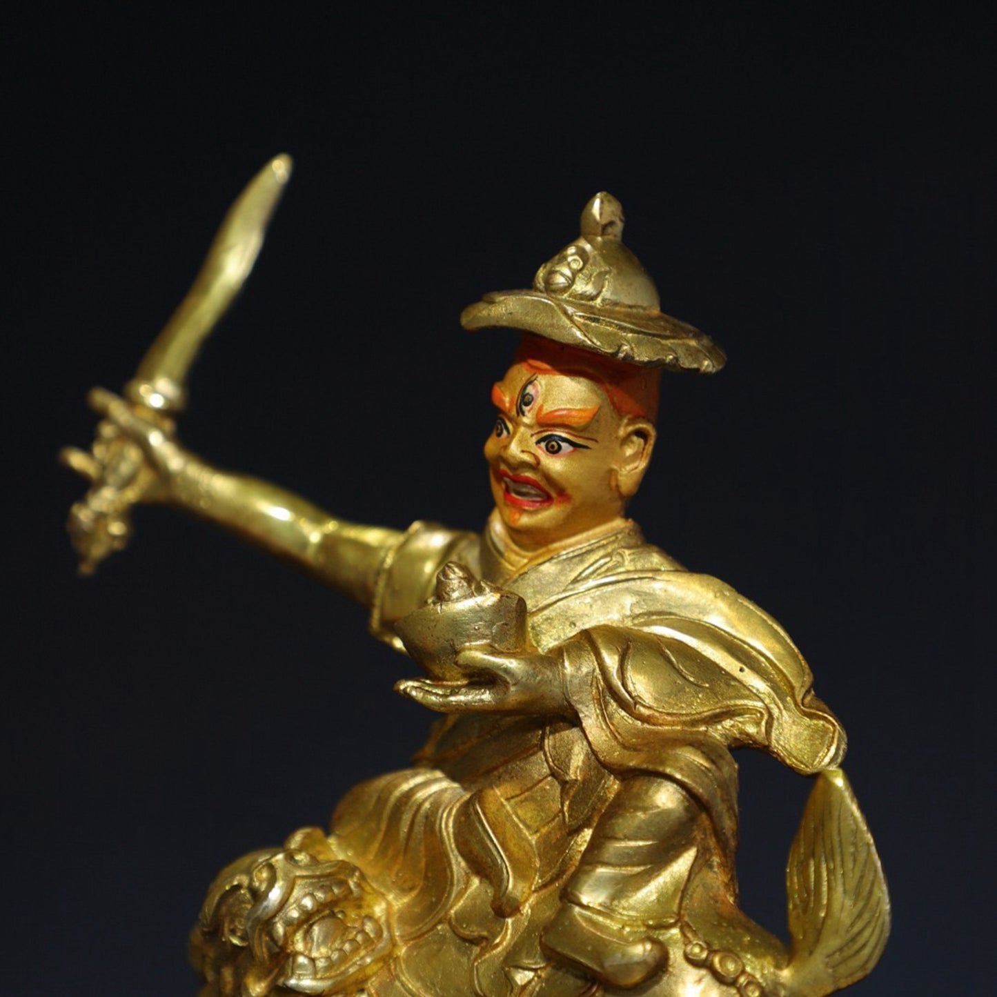 Chinese antique pure copper Buddha statue