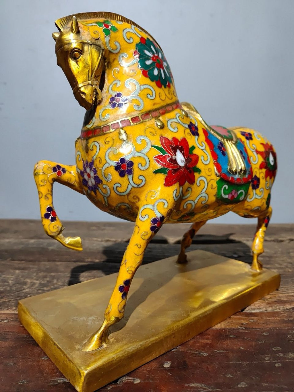 Pure copper cloisonne warhorse ornament
