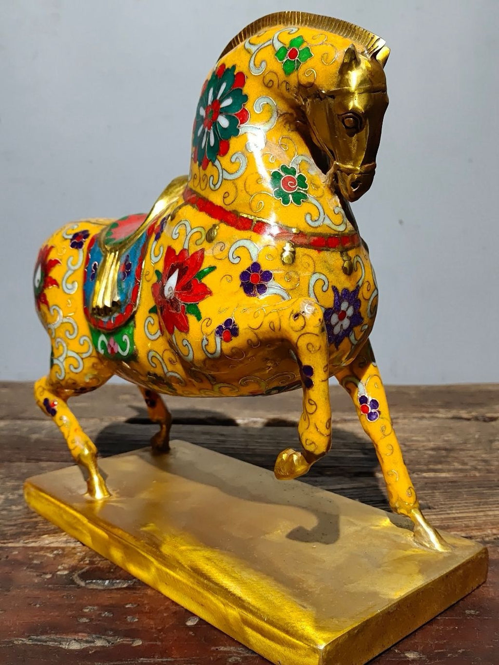 Pure copper cloisonne warhorse ornament