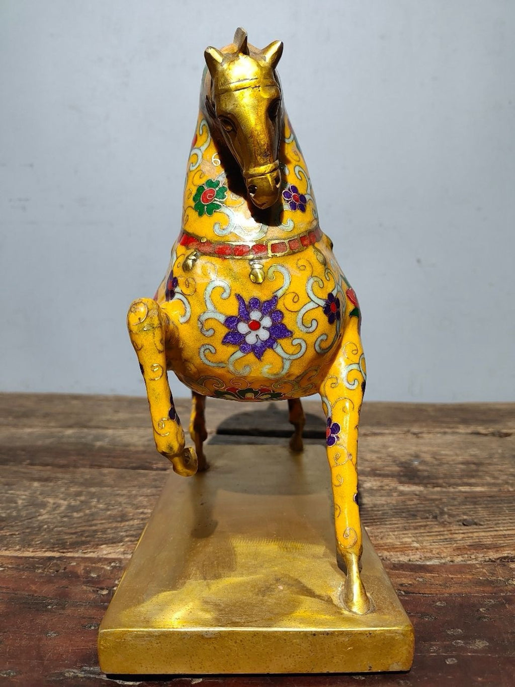 Pure copper cloisonne warhorse ornament