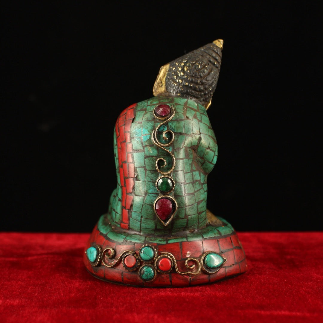 Chinese Antique Pure Copper Sleeping Shakyamuni Buddha