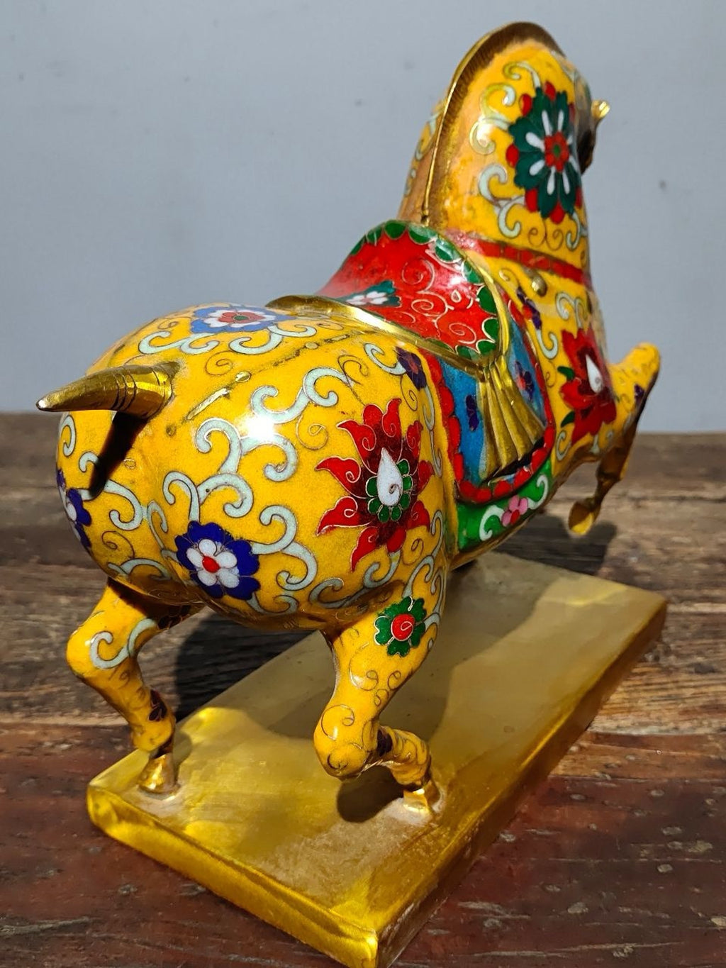 Pure copper cloisonne warhorse ornament