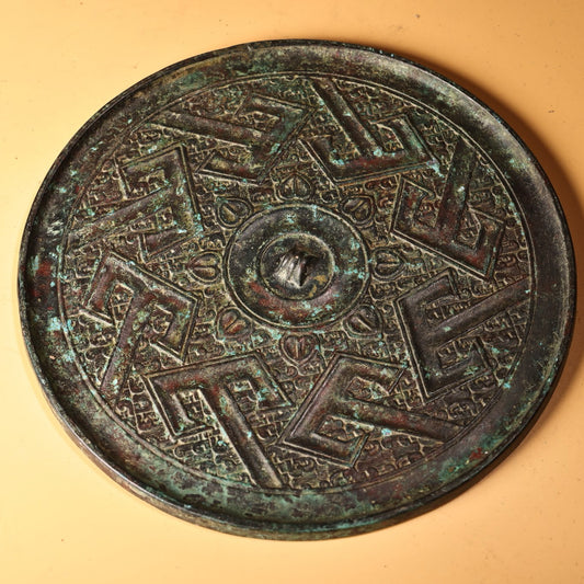 Chinese Antique Collection Pure Copper All Copper Bronze Mirror