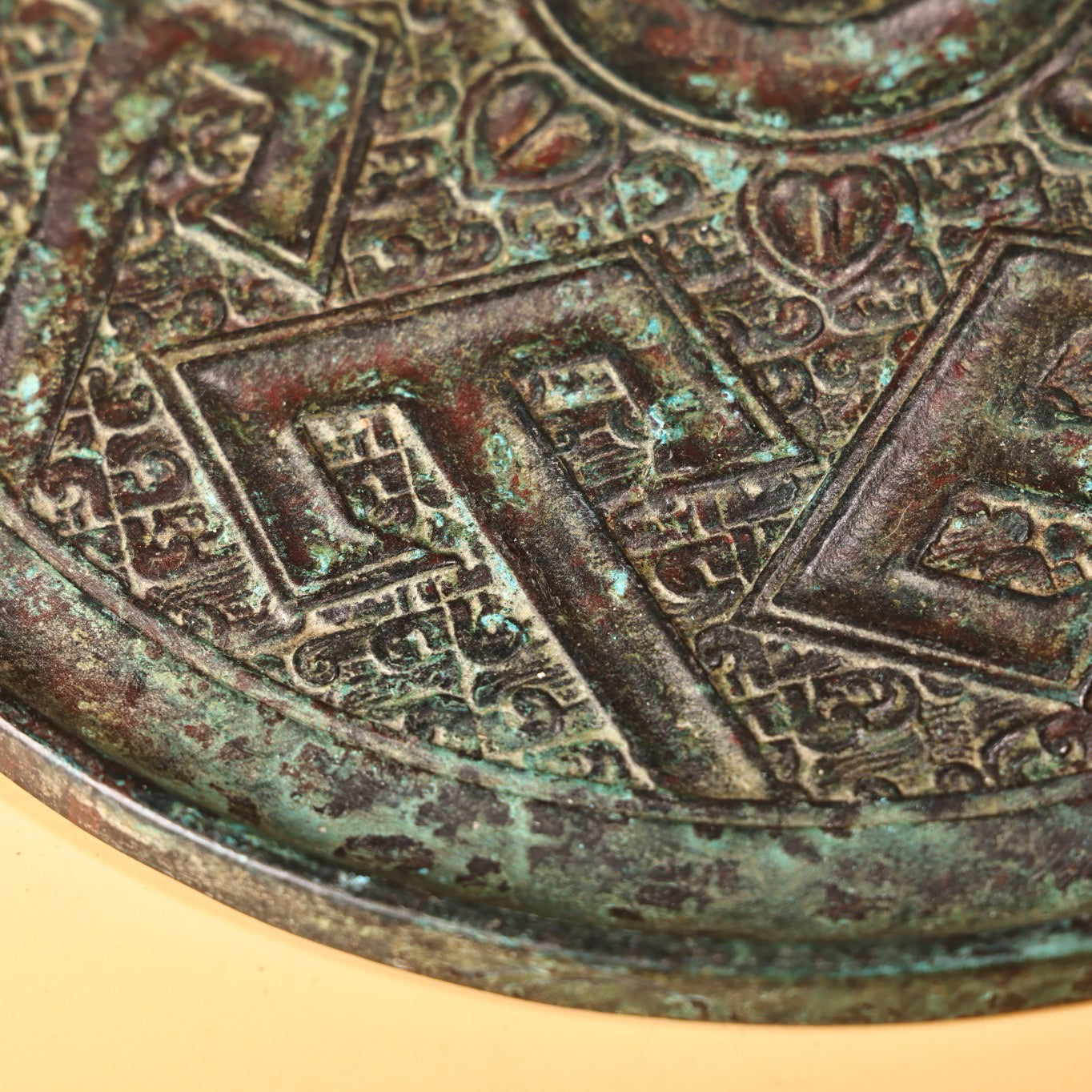 Chinese Antique Collection Pure Copper All Copper Bronze Mirror
