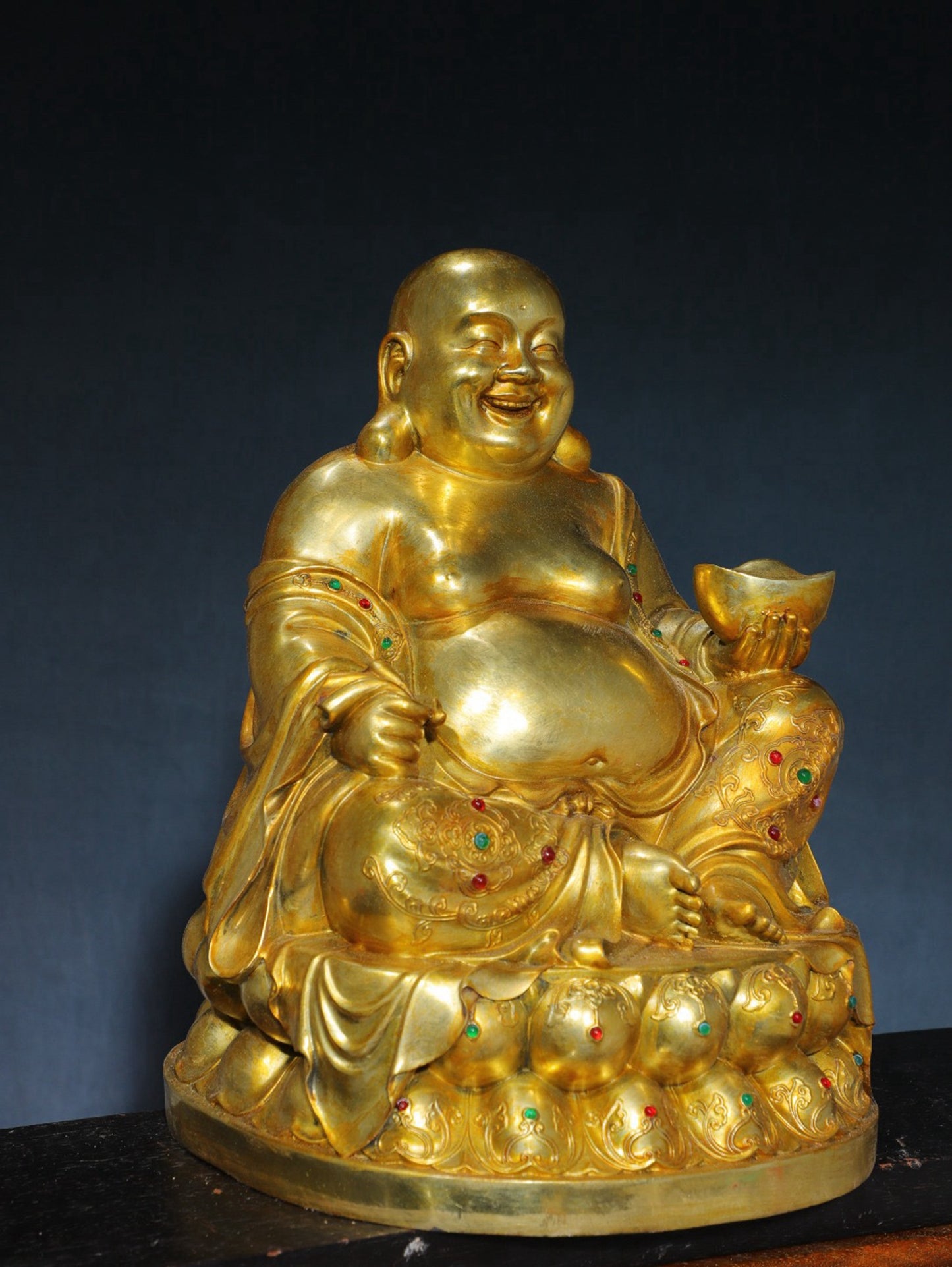 Chinese antique pure copper Buddha statue