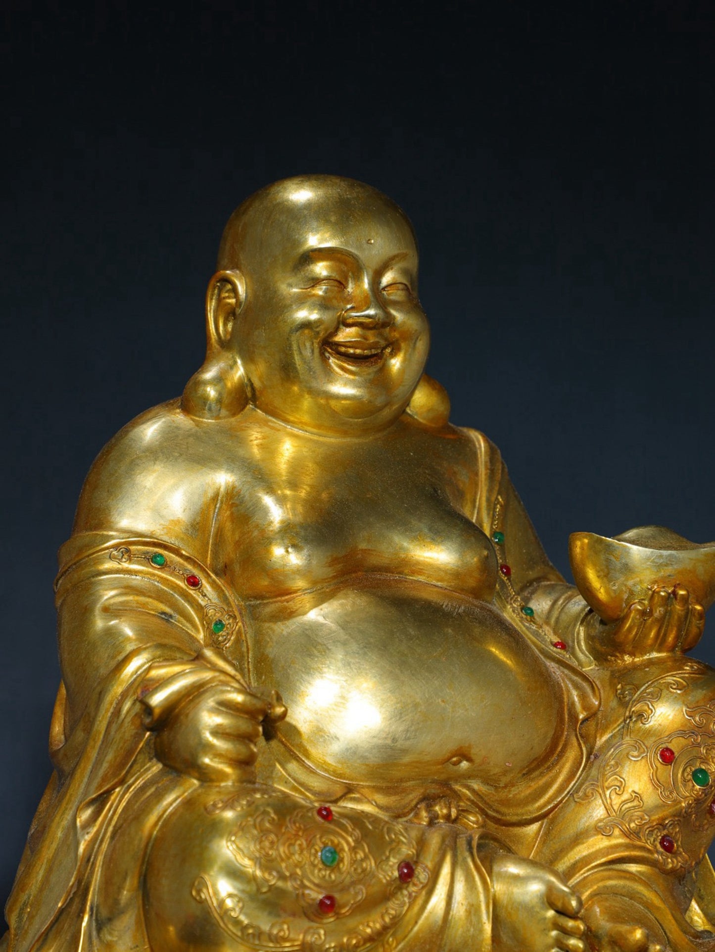 Chinese antique pure copper Buddha statue