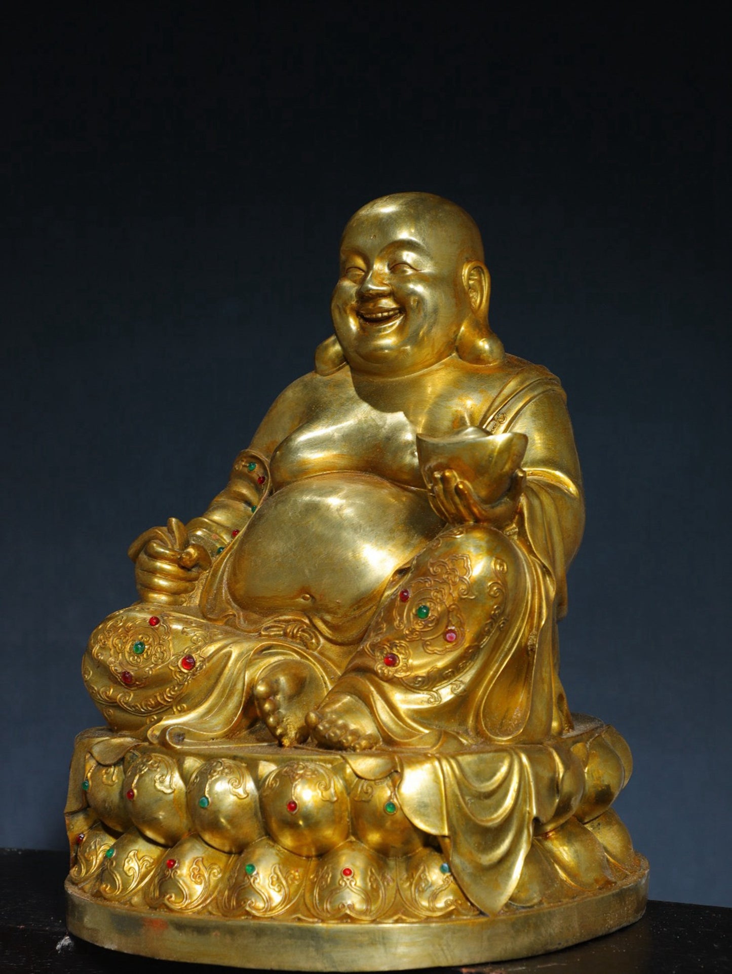 Chinese antique pure copper Buddha statue