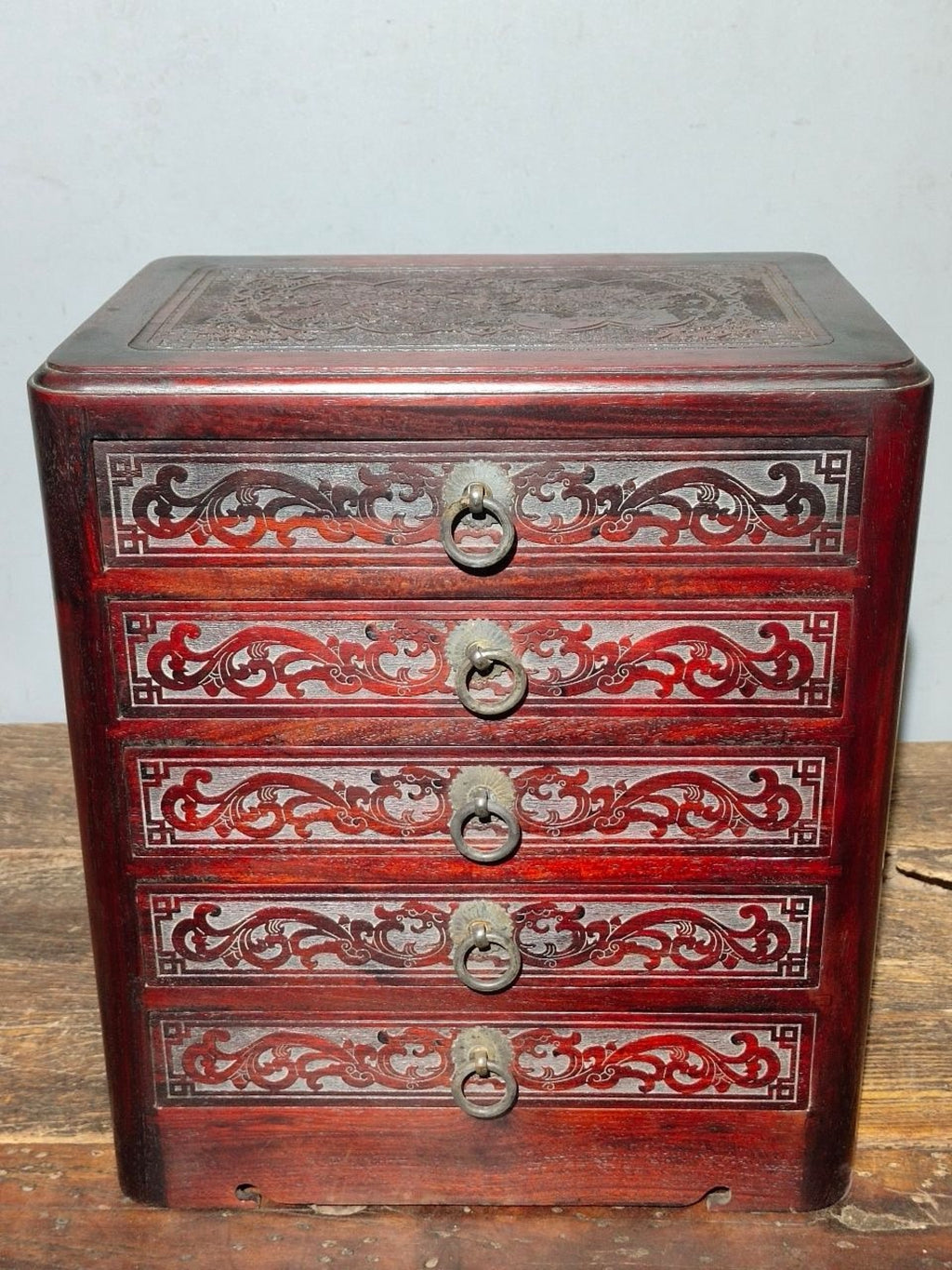 Old Sour Branch Wood Jewelry Box