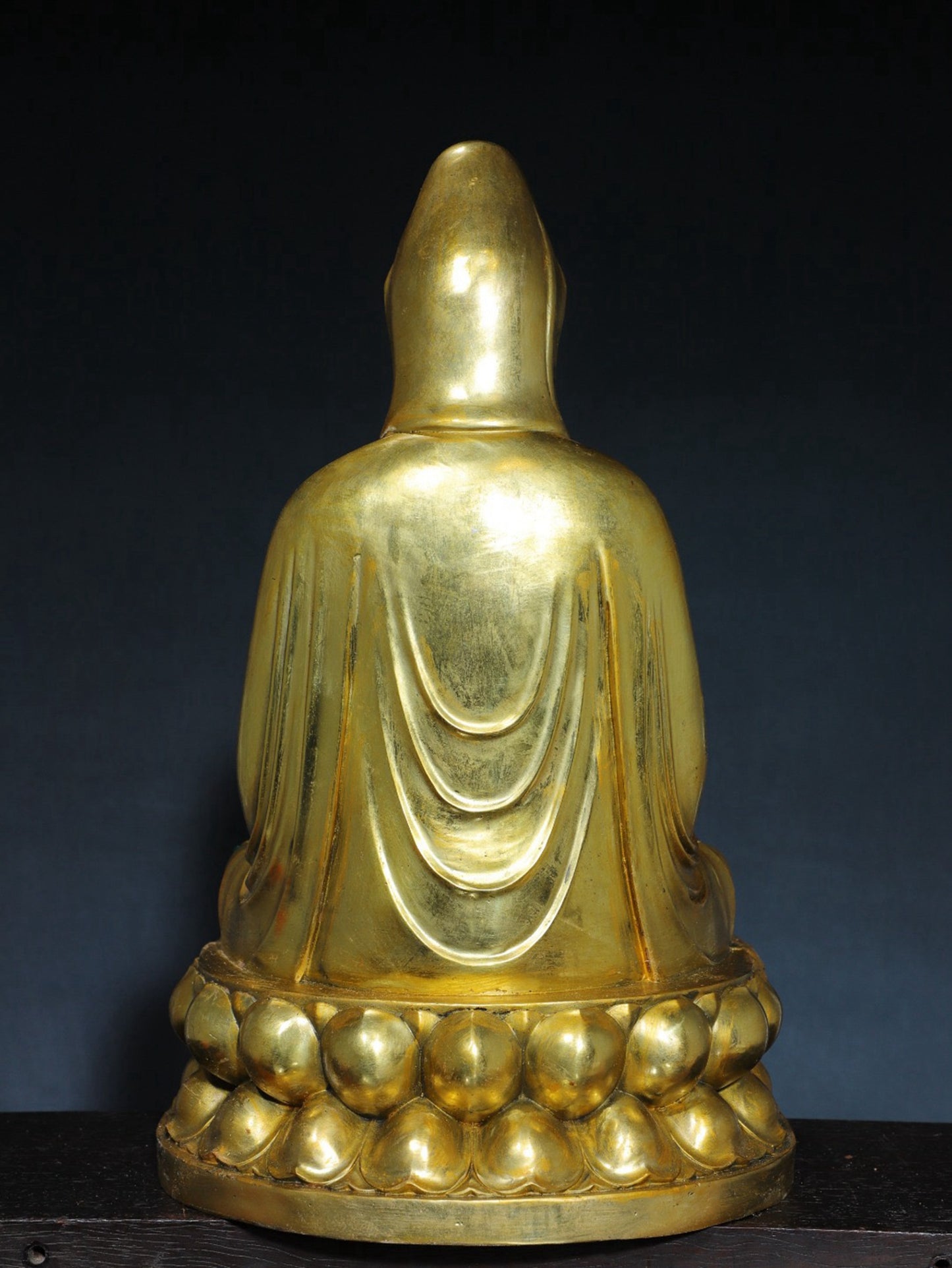 Chinese antique pure copper Guanyin Buddha statue