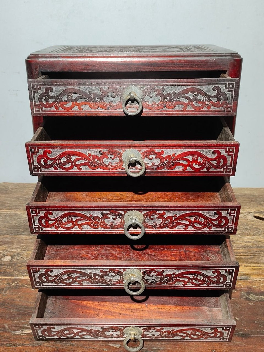 Old Sour Branch Wood Jewelry Box